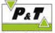 p and t logo